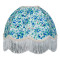 Blue Floral Dome Fabric Lampshades