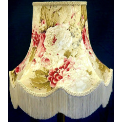 Chintz Floral Cream Scalloped Lampshade