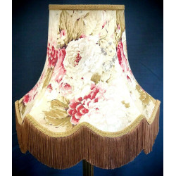 Chintz Floral Gold Scalloped Lampshade