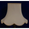 Cream and Gold Modern Scalloped Fabric Lampshades