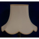 Cream and Gold Modern Scalloped Fabric Lampshades
