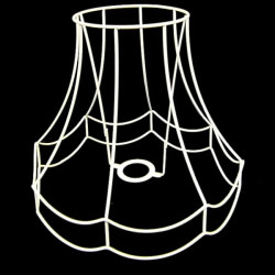 Double Scallop Lampshade Frame