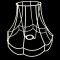 Double Scallop Lampshade Frame
