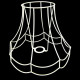 Double Scallop Lampshade Frame
