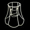 Single Scallop Candle Frame for Wall light / Ceiling Chandelier