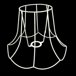 Single Scallop Lampshade Frame