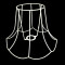 Single Scallop Lampshade Frame