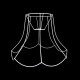 Single Scallop Lampshade Frame