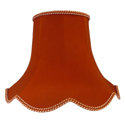 Terracotta Orange Modern Fabric Lampshades