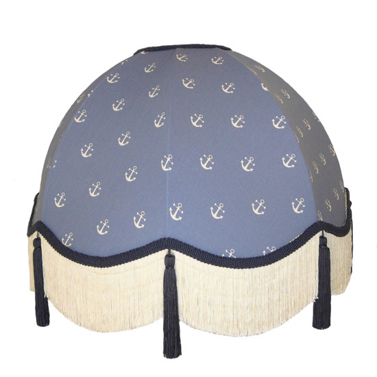 Penzance Anchor Nautical Fabric Lampshade