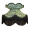 Botanical Palm Leaf Victorian Crown Top Fabric Lampshades