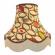 Cedar Cinnamon Fabric Scalloped Lampshades