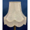 Cream Brocade Fabric Scalloped Bottom Lampshades