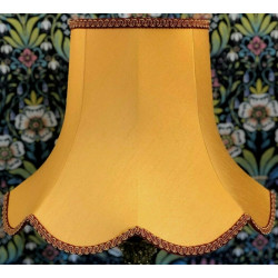 Gold and Rosso Red Modern Fabric Lampshades