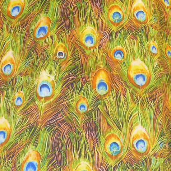Peacock Feathers Fabric