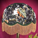 Forest Green Botanical Leaf Dome Fabric Lampshade