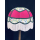 Fuchsia Pink and William Morris Panelled Fabric Lampshade