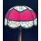 Fuchsia Pink and William Morris Panelled Modern Fabric Lampshade