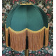 Dark Green and Gold Dome Fabric Lampshade