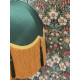 Dark Green and Gold Dome Fabric Lampshade
