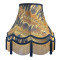Moroccan Inca Spice and Navy Double Scallop Fabric Lampshades