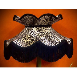 Lynx Animal Print Victorian Fabric Lampshades