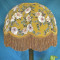 Mustard Floral Gold Dome Fabric Lampshades