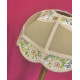 Sage Green and William Morris Panelled Modern Fabric Lampshade