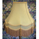 Sage Green and Gold Double Scallop Fabric Lampshades