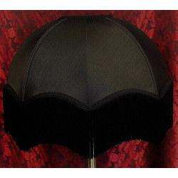 Black Parachute Dome Fabric Lampshade