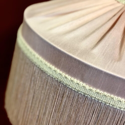 Baby Pink Gathered Tiffany Lampshades