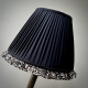 Black Lynx Ruffled Bottom Tapered Empire Lampshade