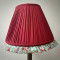 Rosso Red Green Floral Ruffled Bottom Lampshade