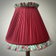 Rosso Red Green Floral Ruffled Lampshade