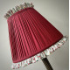 Rosso Red Rose Floral Ruffled Lampshade