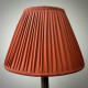 Burnt Orange Gathered Fabric Tapered Empire Lampshade