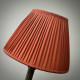 Burnt Orange Gathered Fabric Tapered Empire Lampshade
