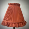 Burnt Orange Ruffled Fabric Tapered Empire Lampshade