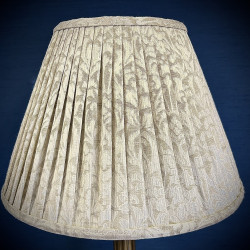 Cora Dove Pleated Tapered Empire Fabric Lampshade