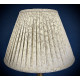 Cora Dove Pleated Tapered Empire Fabric Lampshade