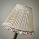 Cream Rose Floral Ruffled Bottom Tapered Empire Lampshade