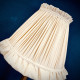 Cream Ruffled Fabric Tapered Empire Lampshade