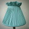 Duck Egg Blue Ruffled Top Fabric Tapered Empire Lampshade