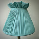 Duck Egg Blue Ruffled Top Fabric Tapered Empire Lampshade