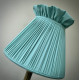 Duck Egg Blue Ruffled Top Fabric Tapered Empire Lampshade