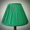 Emerald Green Gathered Fabric Tapered Empire Lampshade