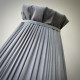 Flint Grey Ruffled Top Fabric Lampshade