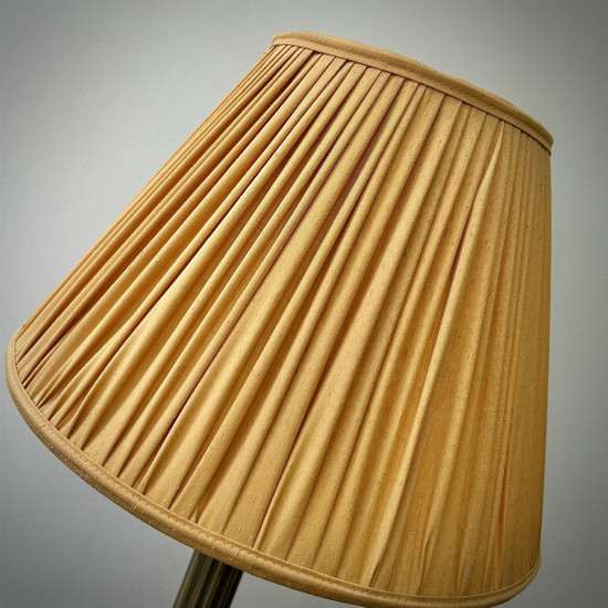 Gold Gathered Fabric Lampshade