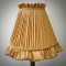 Gold Ruffled Fabric Lampshade