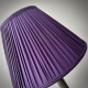 Grape Purple Gathered Fabric Lampshade